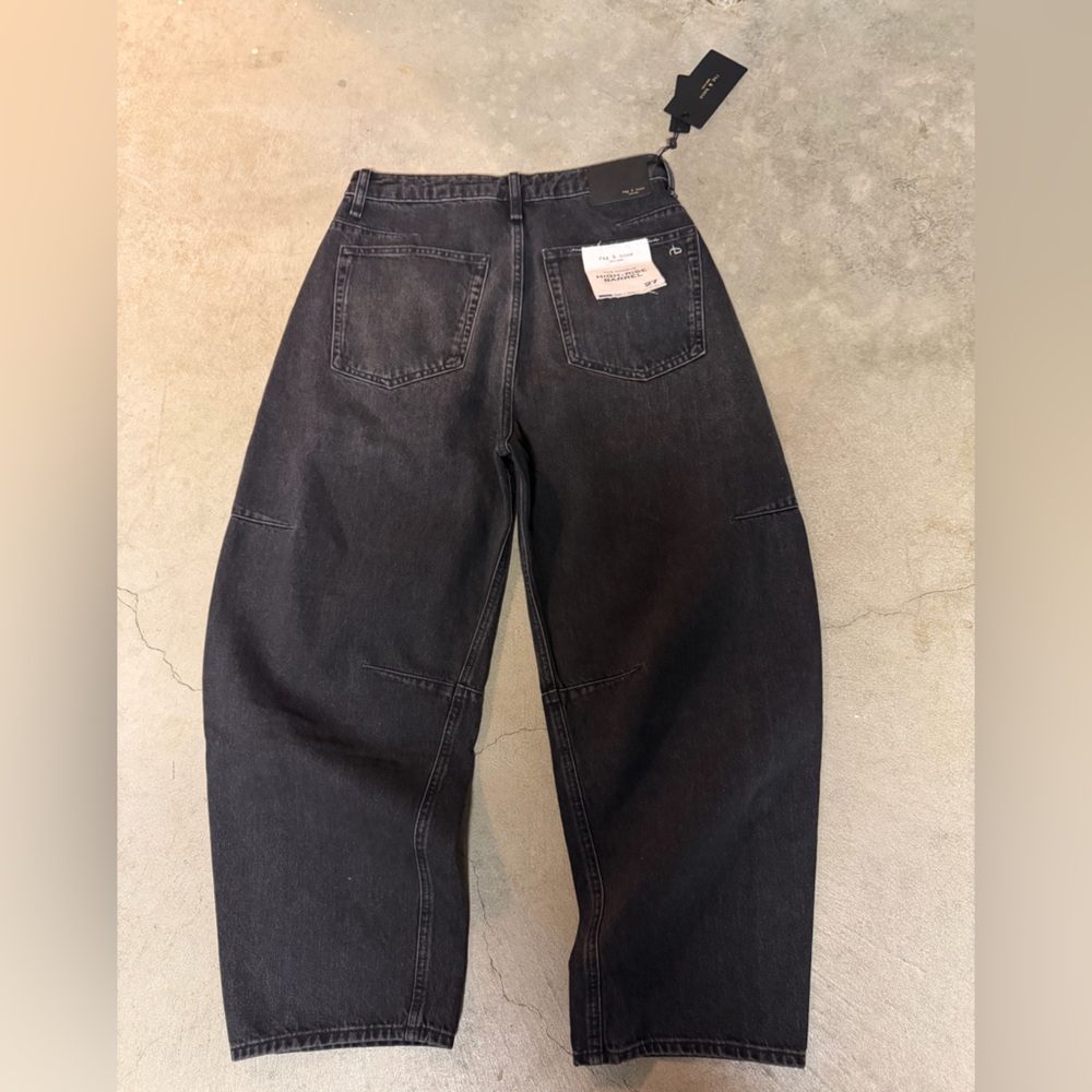 Rag & Bone Charcoal Denim Jeans - Picture 6 of 12